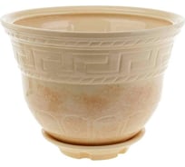 Горшок для цветов Котовская керамика Греция 3 бежевый, 1.2 л 14299841