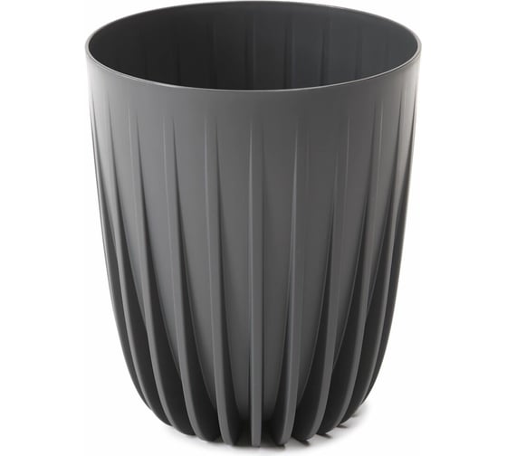 Кашпо LAMELA Sp.z o. MIRA ECO recycled 912 14.5х17 см, 1.5 л, антрацит 064801 1