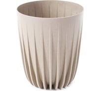 Кашпо LAMELA Sp.z o. MIRA ECO wood 937 14.5х17 см, 1.5 л, белое 064804