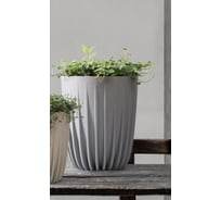 Кашпо LAMELA Sp.z o. MIRA ECO wood 938 19х22.6 см, 2.4 л, серое 064817