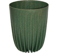 Кашпо LAMELA Sp.z o. MIRA ECO wood 937 14.5х17 см, 1.5 л, зеленое 064807