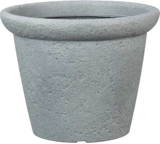 Пластиковый горшок Scheurich Lindo декор Stony Grey форма 290 38х30 см, серый 61142