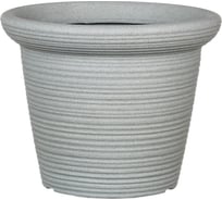 Пластиковый горшок Scheurich Luna декор Stony Grey форма 292 38х30 см, серый 62112