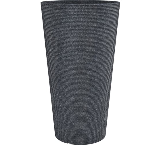 Пластиковый горшок Scheurich Coneo High Schwarz-Granit форма 243 39х70 см, черный 58463 1