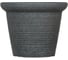 Пластиковый горшок Scheurich Luna декор Stony Black форма 292 38х30 см, черный 62053 1