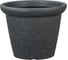 Пластиковый горшок Scheurich Lindo декор Stony Black форма 290 38х30 см, черный 61135 1