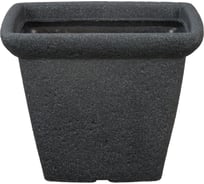Пластиковый горшок Scheurich Gardo декор Stony Black форма 291 34х27 см, черный 61139