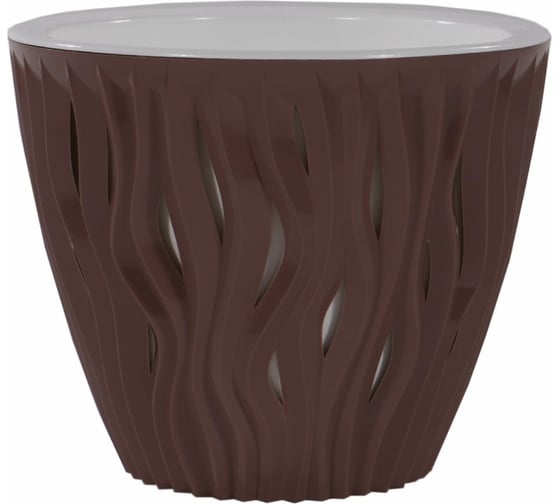 Кашпо bmc КШ5410 Вдохновение мокко, 17х17 см, 2.25 л 057573 1
