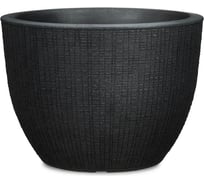 Пластиковый горшок Scheurich Barceo Stony Black 295 30х22 см, черный 63202