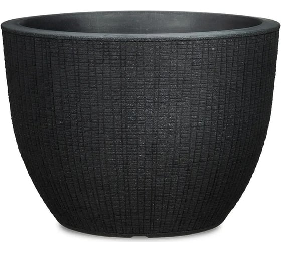 Пластиковый горшок Scheurich Barceo Stony Black 295 30х22 см, черный 63202 1
