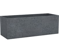 Пластиковый горшок Scheurich C-Cube High Stony Black 240 60х33 см, черный 63200