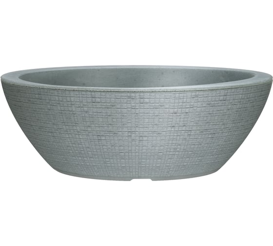 Пластиковый горшок Scheurich Barceo Jardiniere Stony Grey 298 60х20 см, серый 63209