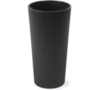 Кашпо SCHEURICH LILIA ECO recycled jumper d-30 h-60 см черный с вкладышем 070260