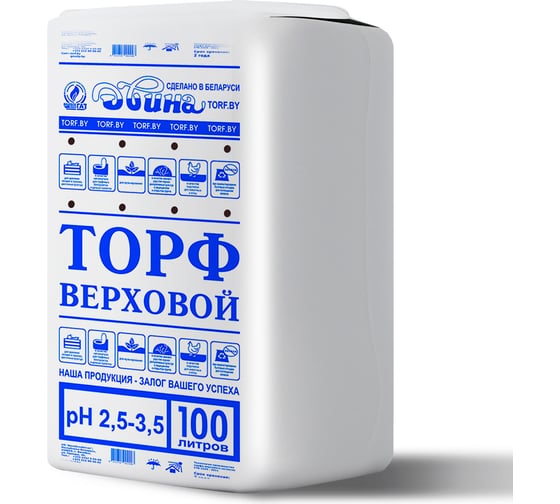 Кислый верховой торф Сила Суздаля Двина 100 л 4811718002684
