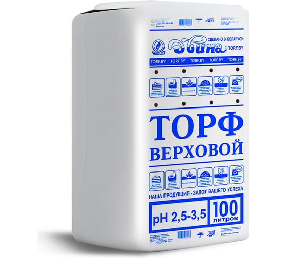 Кислый верховой торф Сила Суздаля Двина 100 л 4811718002684
