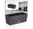 Горшок цветочный Prosperplast Rato Case 600 балконный, коричневый DRTC600-440U 1