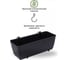 Горшок цветочный Prosperplast Ratolla PW 500 навесной, графит DRL500PW-S433 4