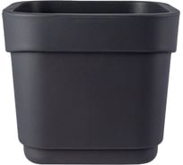 Горшок для цветов Полимербыт фактурный Hills 7л (d221, h207мм)(серый) 439760500