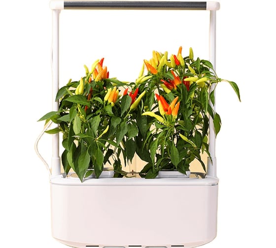 Гидропонная установка с фитолампой HobbyFarm Mini 2 ячейки DQ6200-LB-2