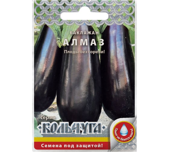 Семена РУССКИЙ ОГОРОД Баклажан Алмаз Кольчуга 0.2 г Е04902 1