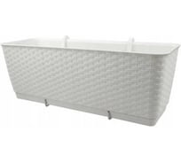 Горшок цветочный Prosperplast Ratolla PW 500 навесной, белый DRL500PW-S449
