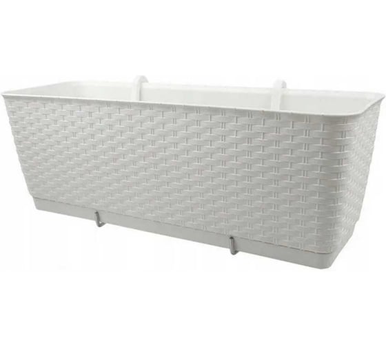 Горшок цветочный Prosperplast Ratolla PW 500 навесной, белый DRL500PW-S449 1