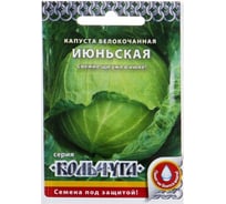 Семена РУССКИЙ ОГОРОД Капуста белокочанная Июньская Кольчуга 0.5 г Е01016