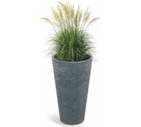 Кашпо пластик SCHEURICH Tubra Round Slim d48см h105 см, 31 л гранит 073566
