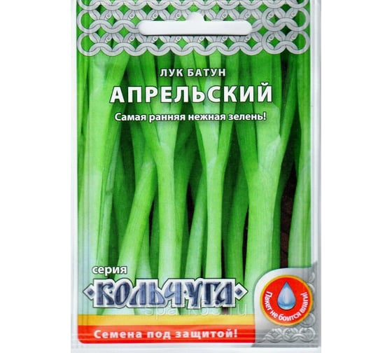Семена РУССКИЙ ОГОРОД Лук батун Апрельский Кольчуга 1 г Е08300 1