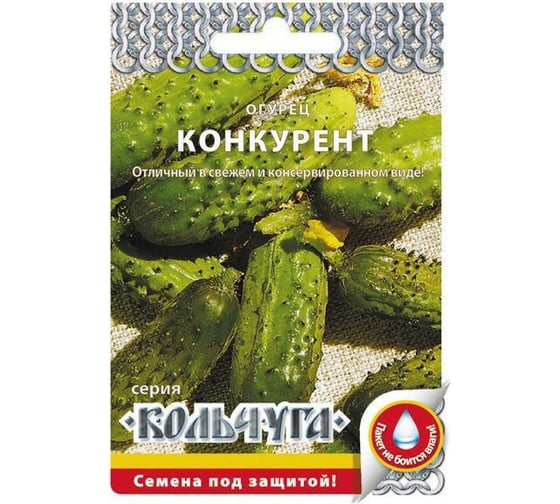 Семена РУССКИЙ ОГОРОД Огурец Конкурент Кольчуга 0.5 г Е00112 1