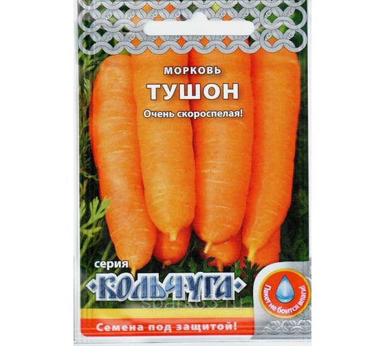 Семена РУССКИЙ ОГОРОД Морковь Тушон Кольчуга 2 г Е09331 1