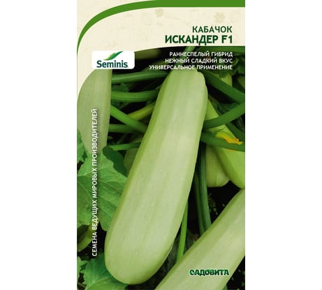 Семена САДОВИТА Кабачок Искандер F1 5 семечек 00140096