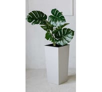 Кашпо для цветов BERG MOLD Милен малое, 20л, с вкладышем 10л, h47см, цвет светло-серый 073702