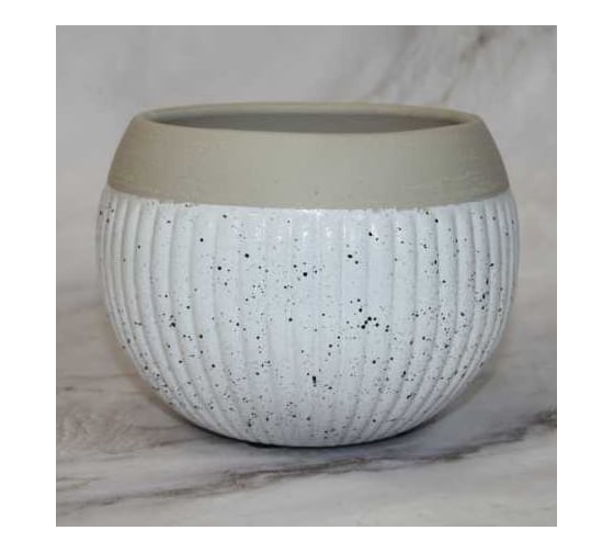 Кашпо керамика Scheurich Blanco d16см крем h15cm 073640 1