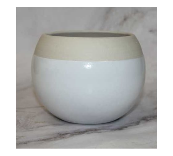 Кашпо керамика Scheurich Blanco d16см, крем, h15cm 073639 1