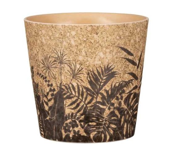 Кашпо керамика Scheurich Cork Jungle d14см, h13cm 073613 1