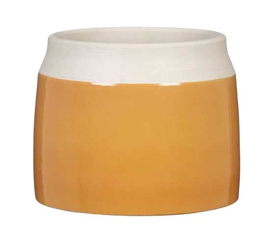Кашпо керамика Scheurich Naranja d14см, рыжий, h13см 073637 1