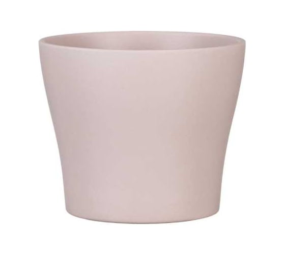 Кашпо керамика Scheurich Powder Rose d13см, розовый, h12см 073619 1