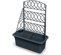 Балконный ящик Scheurich Pergola Bloma 58x29см, h22.5 см, антрацит 073568