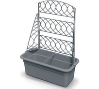 Балконный ящик Scheurich Pergola Bloma 58x29см, h22.5 см, серый 073567