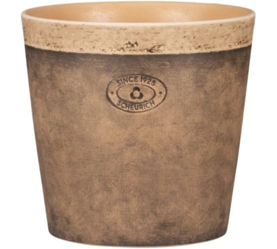 Кашпо Scheurich керамика Toscana Nero d14см h13cm 073601 1