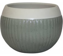 Кашпо Scheurich керамика Verde d16см оливковый h15cm  073641