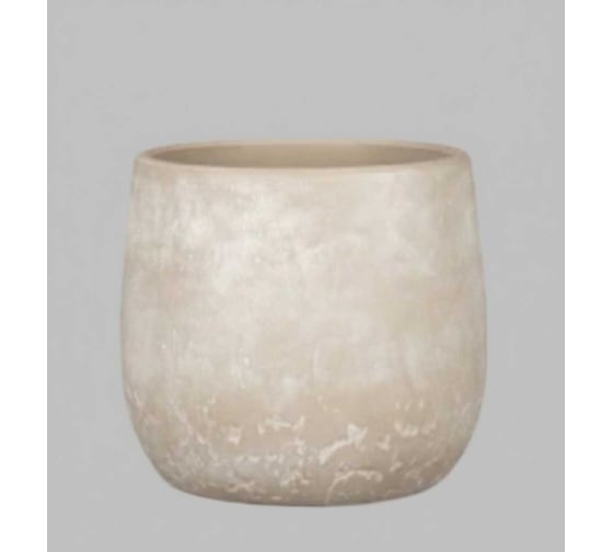 Кашпо Scheurich керамика Washed Cream d13см крем h12cm 073634 1