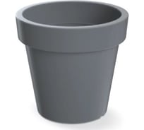 Кашпо Scheurich пластик Lofly d19,6см h18см 3,4л серый 073239