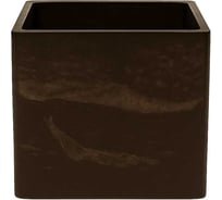 Кашпо для цветов NeoКомпозит 150х150, коричневой СтКв-150 К