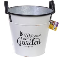 Кашпо для цветов Добросад MY GARDEN Ведро с ручками, 26x24см, 452-1236