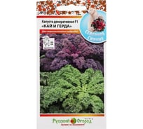 Семена РУССКИЙ ОГОРОД Цветы Капуста Декоративная Кай и Герда F1, смесь 60 шт. 740870