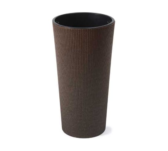 Кашпо Scheurich LILIA ECO coffee jumper, d30см, h60см, кофе espresso с вкладышем 070246 1