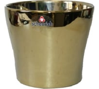 Керамическое кашпо Scheurich 808 MIRROR GOLD диам. 11 см, зеркальное золото 061269