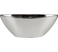 Керамическое кашпо Scheurich 431 Mirror Silver диам. 30 см, зеркальное серебро 058273